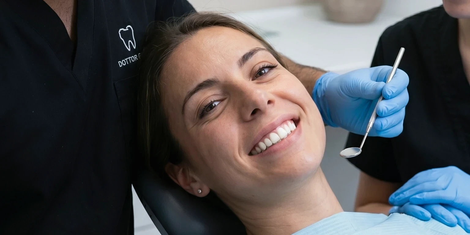 Paciente sonriente tras un tratamiento conservador